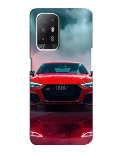 Чехол для OPPO Reno 5z с картинкой «Audi RS — красный стиль»