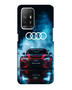 Чехол для OPPO Reno 5z с картинкой «Audi Sport — неон»