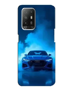 Чехол для OPPO Reno 5z с картинкой «Audi — голубая энергия»