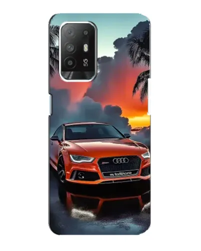 Чехол для OPPO Reno 5z с картинкой «Audi — закат»