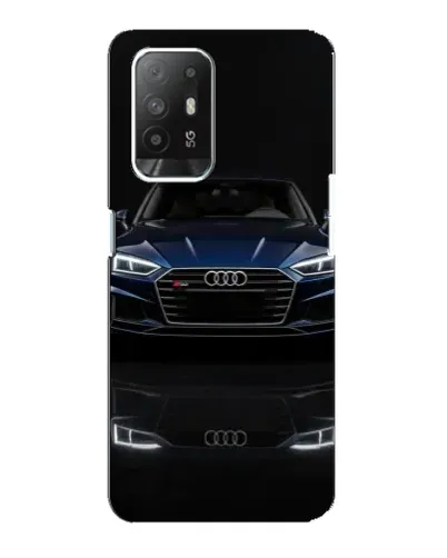Чехол для OPPO Reno 5z с картинкой «Audi — ночное отражение»