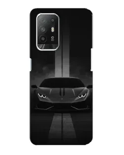 Чехол для OPPO Reno 5z с картинкой «Lamborghini симметрия дорог»