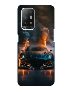 Чехол для OPPO Reno 5z с картинкой «Lamborghini дымная эстетика»