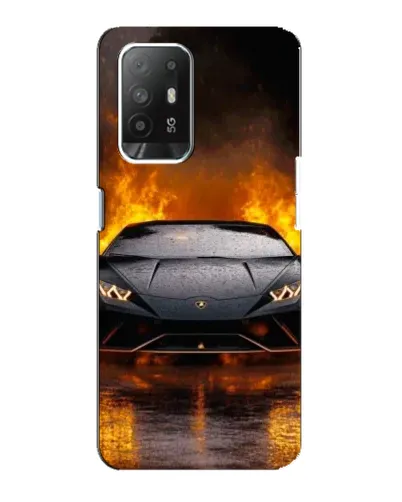 Чехол для OPPO Reno 5z с картинкой «Lamborghini в огне» Чехол для OPPO Reno 5z с картинкой «Lamborghini в огне»