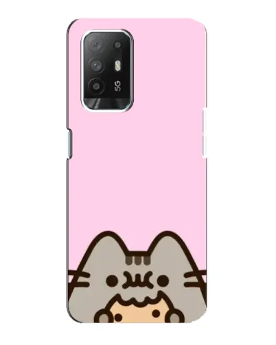 Чехол для OPPO Reno 5z с картинкой «Pusheen и печенье» Чехол для OPPO Reno 5z с картинкой «Pusheen и печенье»