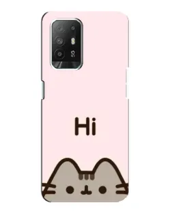 Чехол для OPPO Reno 5z с картинкой «Пушин говорит Hi» Чехол для OPPO Reno 5z с картинкой «Пушин говорит Hi»