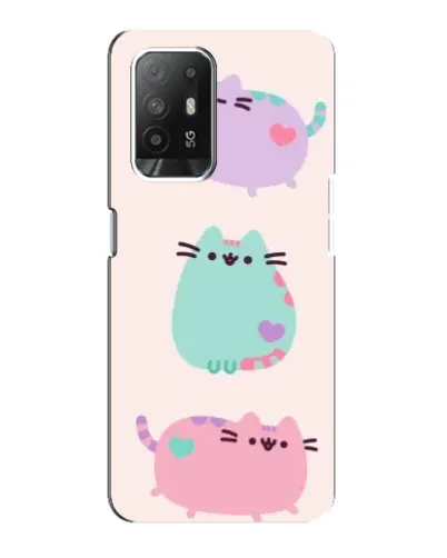 Чехол для OPPO Reno 5z с картинкой «Pusheen трио» Чехол для OPPO Reno 5z с картинкой «Pusheen трио»