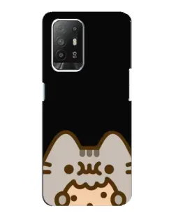 Чехол для OPPO Reno 5z с картинкой «Пушин на черном» Чехол для OPPO Reno 5z с картинкой «Пушин на черном»