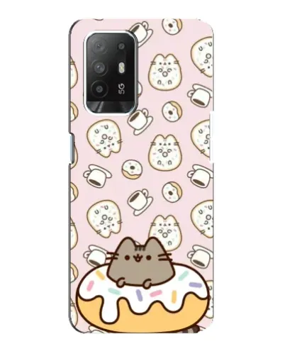 Чехол для OPPO Reno 5z с картинкой «Пушин на пончике» Чехол для OPPO Reno 5z с картинкой «Пушин на пончике»
