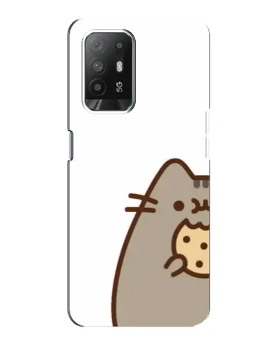 Чехол для OPPO Reno 5z с картинкой «Пушин с печеньем» Чехол для OPPO Reno 5z с картинкой «Пушин с печеньем»