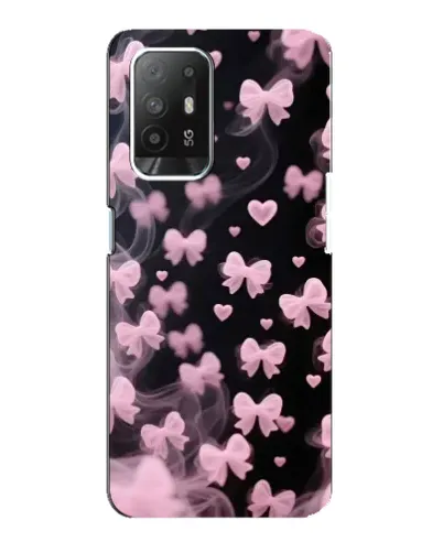 Чехол для OPPO Reno 5z с картинкой «Неоновое кружево»