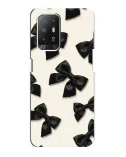 Чехол для OPPO Reno 5z с картинкой «Черные бантики» Чехол для OPPO Reno 5z с картинкой «Черные бантики»