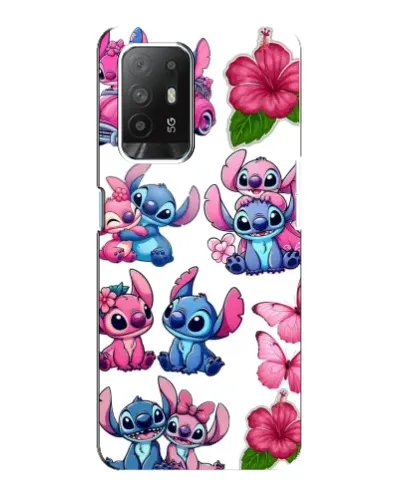 Чехол для OPPO Reno 5z с картинкой «Стикеры Stitch и Angel» Чехол для OPPO Reno 5z с картинкой «Стикеры Stitch и Angel»