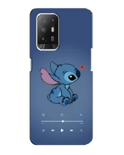 Чехол для OPPO Reno 5z с картинкой «Музыкальный Stitch»