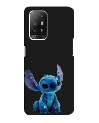 Чехол для OPPO Reno 5z с картинкой «Стич на черном» Чехол для OPPO Reno 5z с картинкой «Стич на черном»