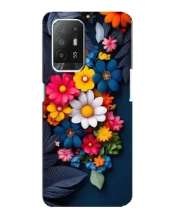 Чехол для OPPO Reno 5z с картинкой «Цветочная феерия»