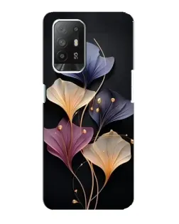 Чехол для OPPO Reno 5z с картинкой «Лиловые цветы грации»