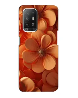 Чехол для OPPO Reno 5z с картинкой «Оранжевый макро цветок»