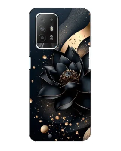 Чехол для OPPO Reno 5z с картинкой «Черный лотос» Чехол для OPPO Reno 5z с картинкой «Черный лотос»