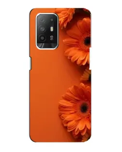 Чехол для OPPO Reno 5z с картинкой «Оранжевые герберы»