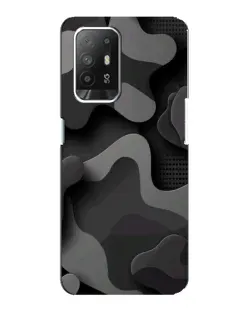 Чехол для OPPO Reno 5z с картинкой «Темный абстрактный камуфляж» Чехол для OPPO Reno 5z с картинкой «Темный абстрактный камуфляж»