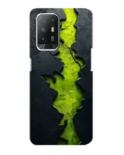 Чехол для OPPO Reno 5z с картинкой «Салатовый разлом скалы» Чехол для OPPO Reno 5z с картинкой «Салатовый разлом скалы»