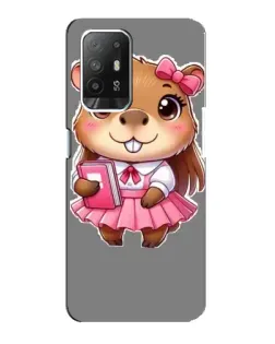 Чехол для OPPO Reno 5z с картинкой «Девочка капибара» Чехол для OPPO Reno 5z с картинкой «Девочка капибара»