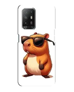 Чехол для OPPO Reno 5z с картинкой «Капибара в очках» Чехол для OPPO Reno 5z с картинкой «Капибара в очках»