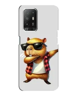 Чехол для OPPO Reno 5z с картинкой «Капибара рэпер даб» Чехол для OPPO Reno 5z с картинкой «Капибара рэпер даб»