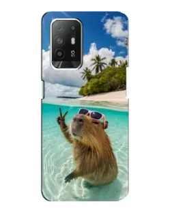 Чехол для OPPO Reno 5z с картинкой «Капибара на море» Чехол для OPPO Reno 5z с картинкой «Капибара на море»