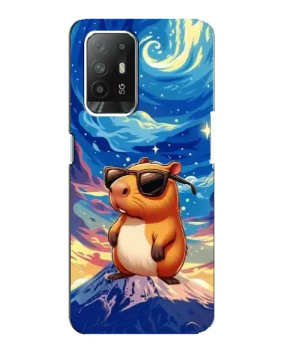 Чехол для OPPO Reno 5z с картинкой «Капибара Ван Гога»