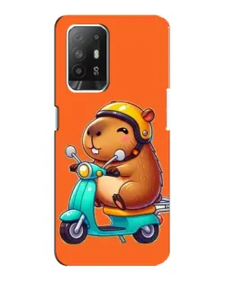 Чехол для OPPO Reno 5z с картинкой «Капибара на скутере» Чехол для OPPO Reno 5z с картинкой «Капибара на скутере»