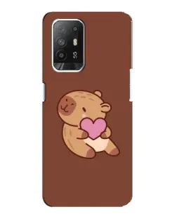 Чехол для OPPO Reno 5z с картинкой «Капибара с сердцем» Чехол для OPPO Reno 5z с картинкой «Капибара с сердцем»