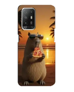 Чехол для OPPO Reno 5z с картинкой «Капибара с пиццей» Чехол для OPPO Reno 5z с картинкой «Капибара с пиццей»