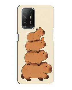 Чехол для OPPO Reno 5z с картинкой «Башня из капибар» Чехол для OPPO Reno 5z с картинкой «Башня из капибар»