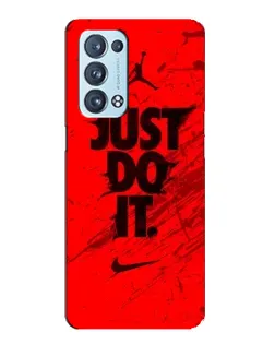 Чехол для OPPO Reno6 Pro Plus 5G с картинкой «Nike Just Do It»