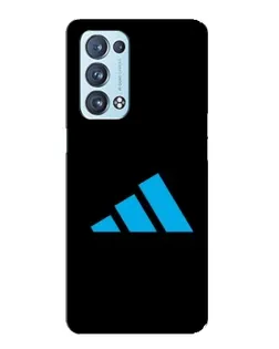 Чехол для OPPO Reno6 Pro Plus 5G с картинкой «Adidas Cyan Logo»