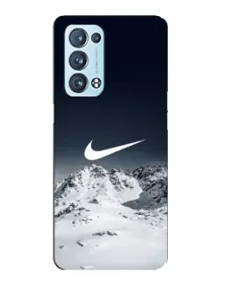 Чехол для OPPO Reno6 Pro Plus 5G с картинкой «Nike — зимние горы»