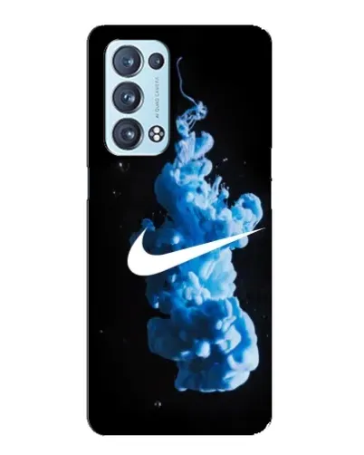 Чехол для OPPO Reno6 Pro Plus 5G с картинкой «Nike и синий дым» Чехол для OPPO Reno6 Pro Plus 5G с картинкой «Nike и синий дым»