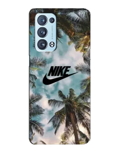 Чехол для OPPO Reno6 Pro Plus 5G с картинкой «Тропический принт Nike» Чехол для OPPO Reno6 Pro Plus 5G с картинкой «Тропический принт Nike»