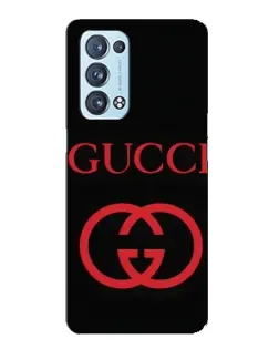 Чохол для OPPO Reno6 Pro Plus 5G з картинкою «Gucci — червоний логотип»