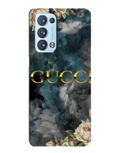 Чохол для OPPO Reno6 Pro Plus 5G з картинкою «Абстрактні квіти Gucci»