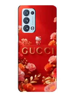 Чохол для OPPO Reno6 Pro Plus 5G з картинкою «Gucci — золотий сад»