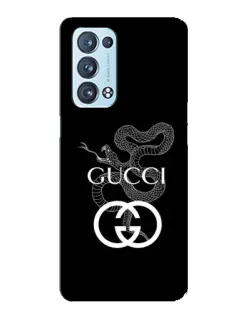 Чохол для OPPO Reno6 Pro Plus 5G з картинкою «Gucci — срібна змія»