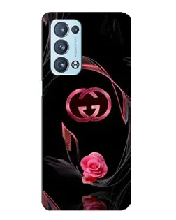 Чохол для OPPO Reno6 Pro Plus 5G з картинкою «Gucci — неонова троянда»