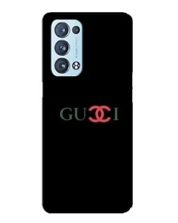 Чохол для OPPO Reno6 Pro Plus 5G з картинкою «Gucci — червоний градієнт»