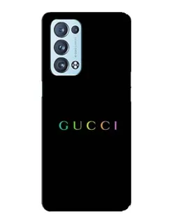 Чохол для OPPO Reno6 Pro Plus 5G з картинкою «Gucci — неоновий мінімалізм»
