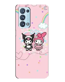 Чехол для OPPO Reno6 Pro Plus 5G с картинкой «My Melody и Kuromi»