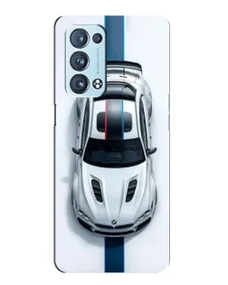 Чехол для OPPO Reno6 Pro Plus 5G с картинкой «Вид сверху — BMW M»