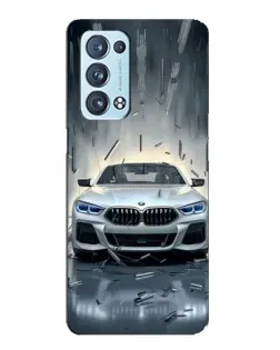 Чехол для OPPO Reno6 Pro Plus 5G с картинкой «BMW в свете фар»